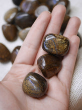 Load image into Gallery viewer, Bronzite tumbled stone
