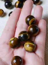 Load image into Gallery viewer, Mini Tiger Eye spheres
