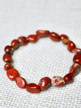 Load image into Gallery viewer, Red Jasper tumbled bracelet
