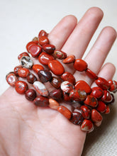 Load image into Gallery viewer, Red Jasper tumbled bracelet
