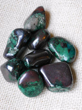 Load image into Gallery viewer, Malachite and Cuprite tumbled stone large
