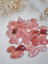 Load image into Gallery viewer, Strawberry Quartz Tumbled Stones- small
