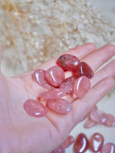 Load image into Gallery viewer, Strawberry Quartz Tumbled Stones- small
