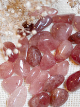 Load image into Gallery viewer, Strawberry Quartz Tumbled Stones
