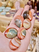 Load image into Gallery viewer, Polychrome Jasper Palm Stones
