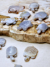 Load image into Gallery viewer, Chalcedony Turtle carving
