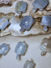 Load image into Gallery viewer, Chalcedony Turtle carving

