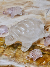 Load image into Gallery viewer, Large Quartz Turtle Carving
