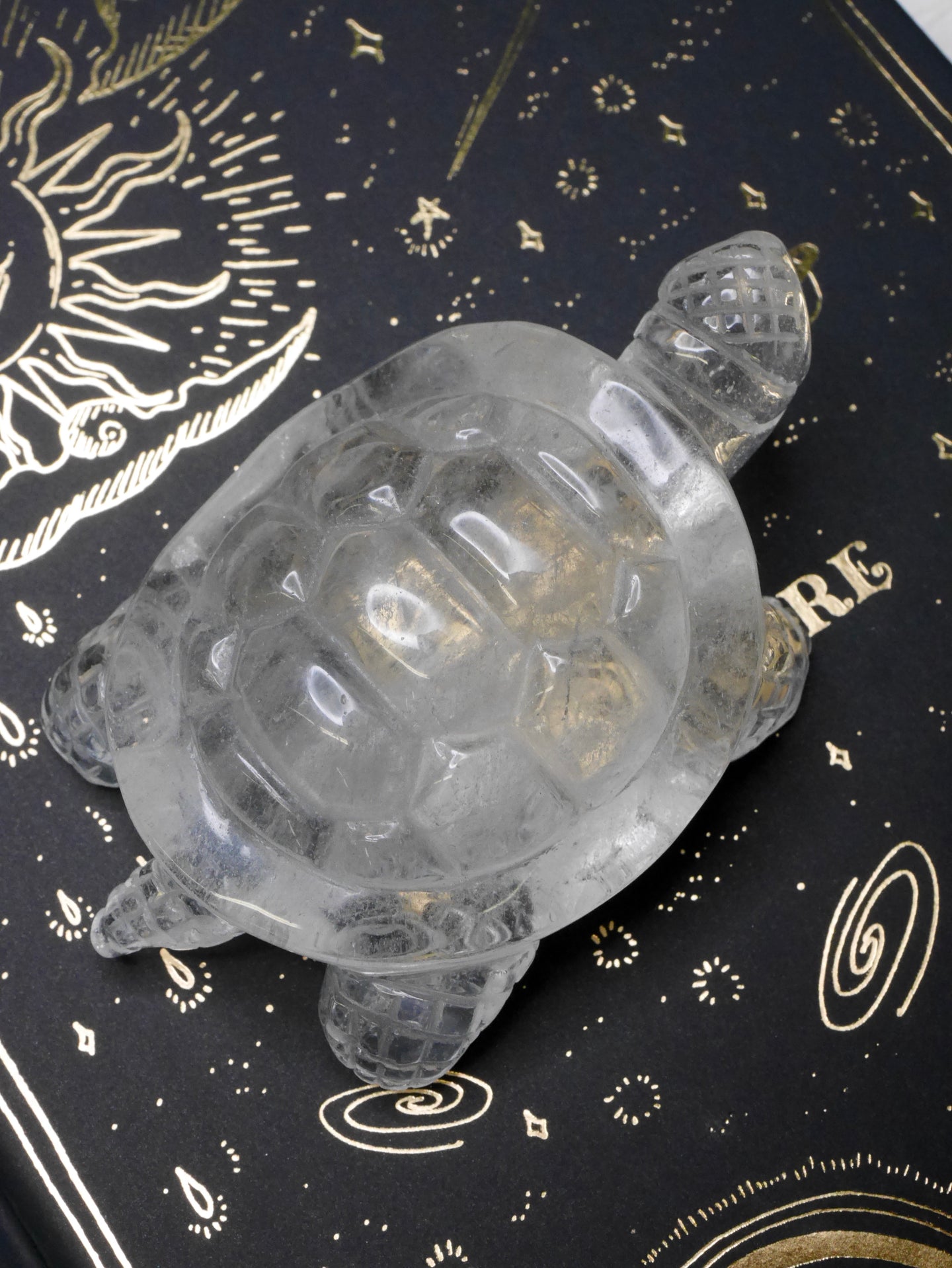 Large Quartz Turtle Carving