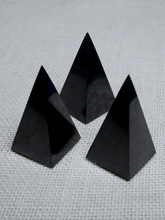Load image into Gallery viewer, Tall Shungite Pyramid
