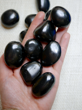 Load image into Gallery viewer, Large Shungite Tumbled Stone
