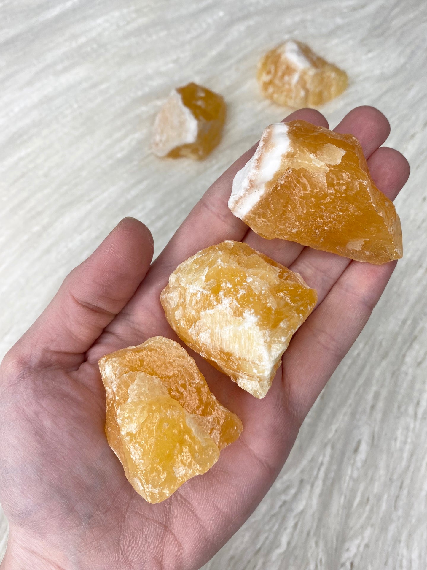Orange Calcite Large Rough Chunk