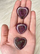 Load image into Gallery viewer, Ruby and Kyanite Heart
