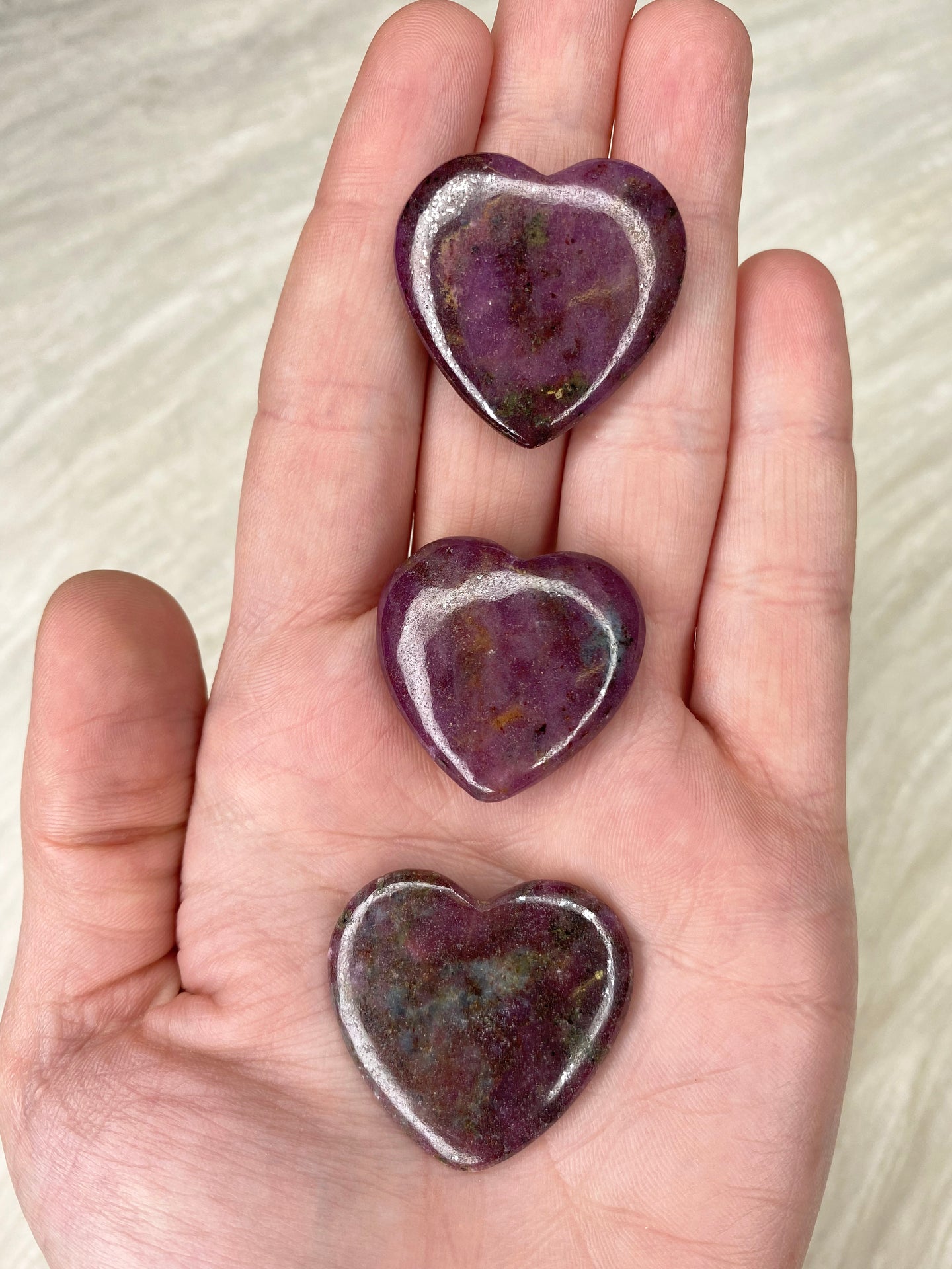 Ruby and Kyanite Heart