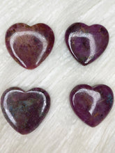 Load image into Gallery viewer, Ruby and Kyanite Heart
