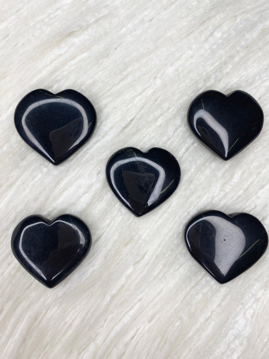 Black Tourmaline Heart