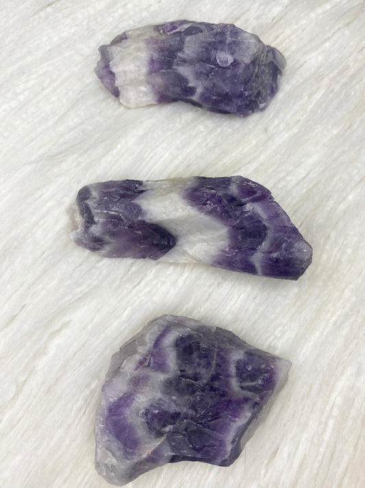 Chevron Amethyst Rough Chunk
