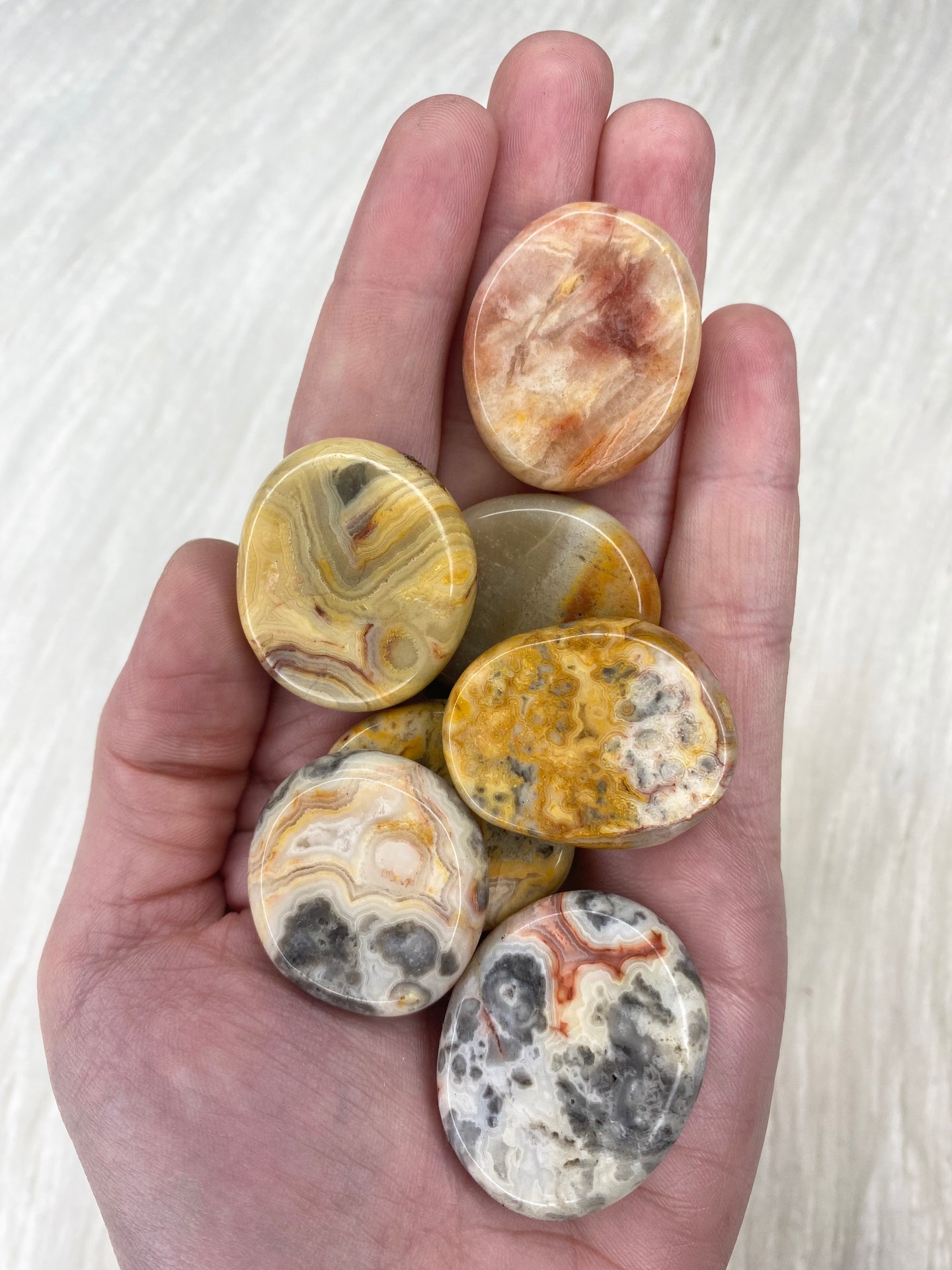 Cray Lace Agate Small Flat Stone