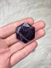 Load image into Gallery viewer, Amethyst Drilled Hexagon
