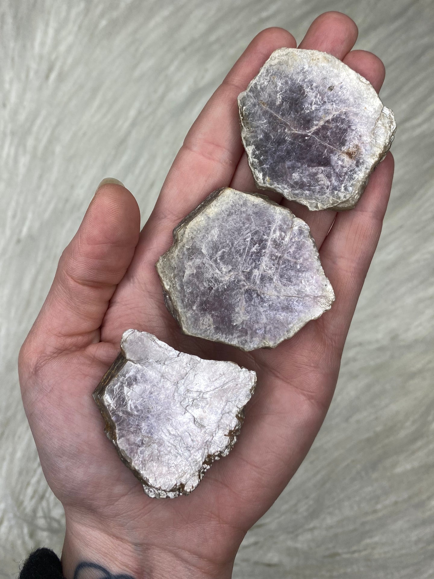 Lepidolite Slices