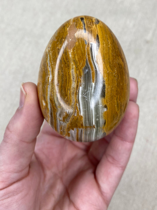 Large Green Onyx Egg