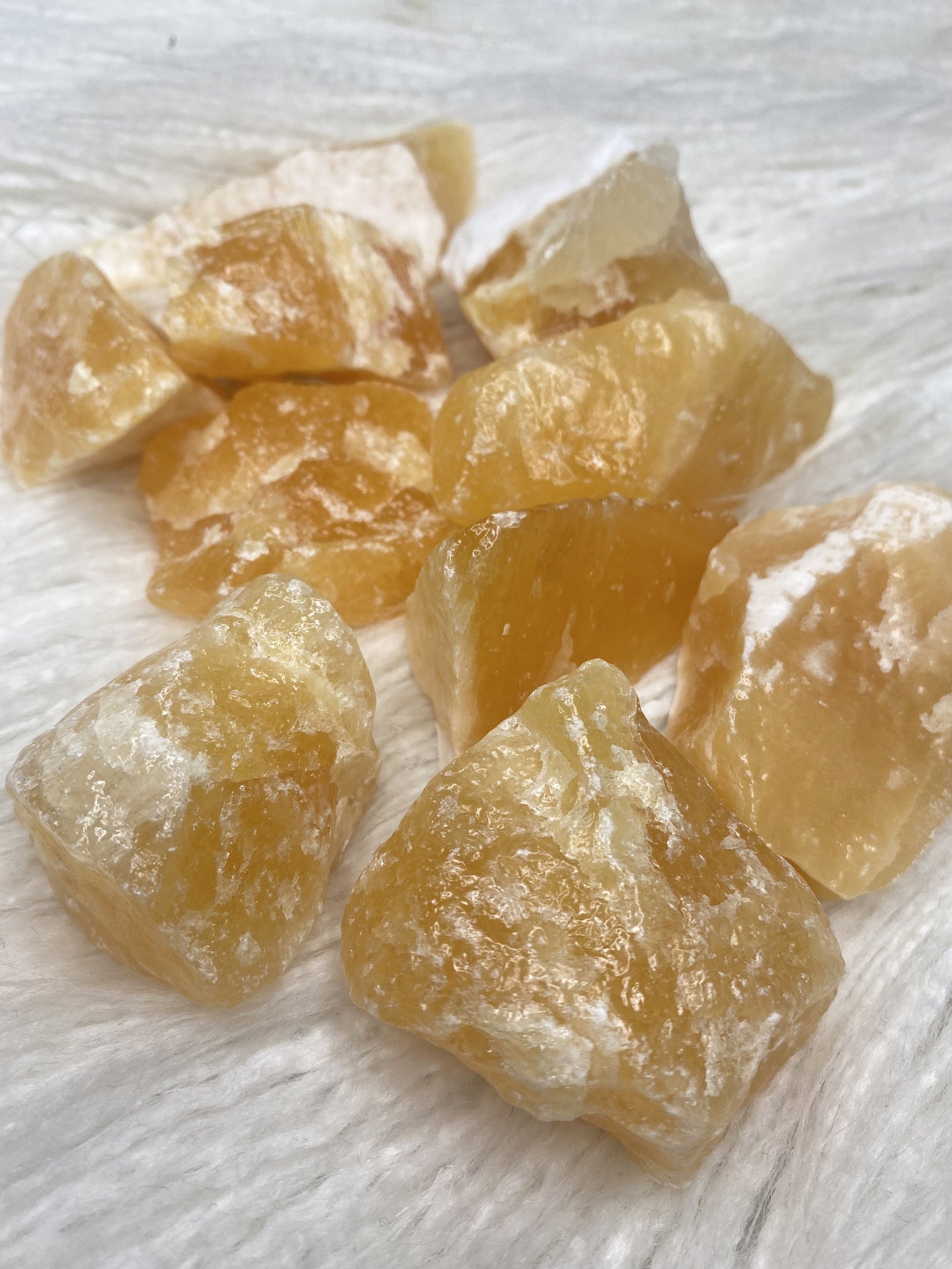 Orange Calcite Raw Chunk
