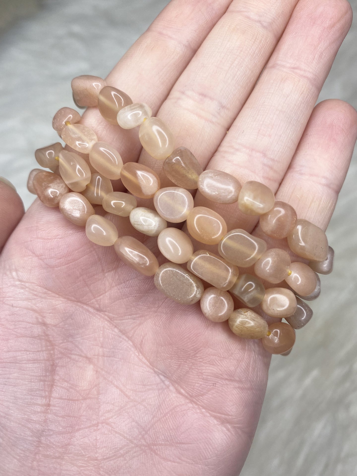 Sunstone Pebble Bracelet