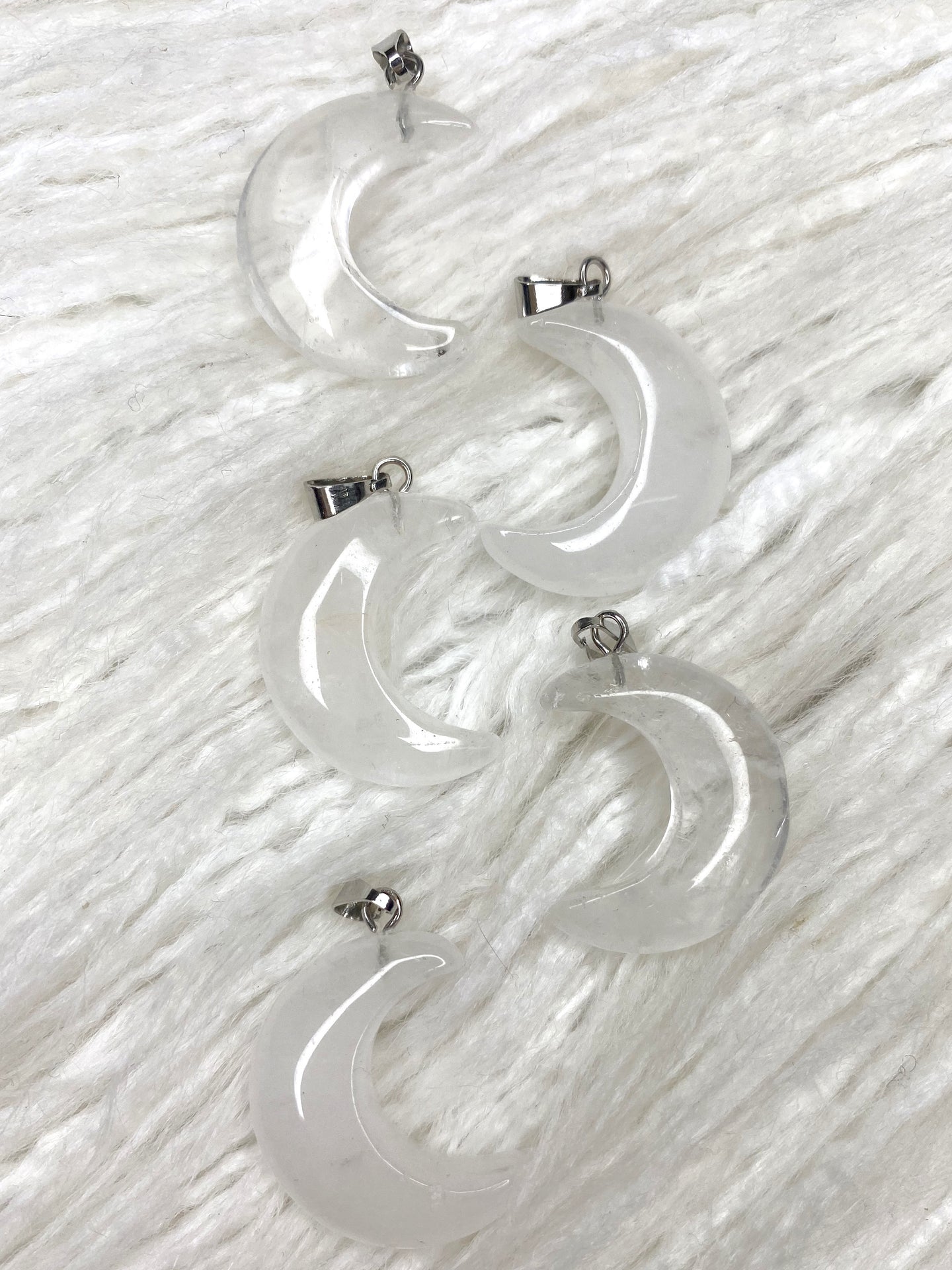 Quartz Crescent Moon Necklace