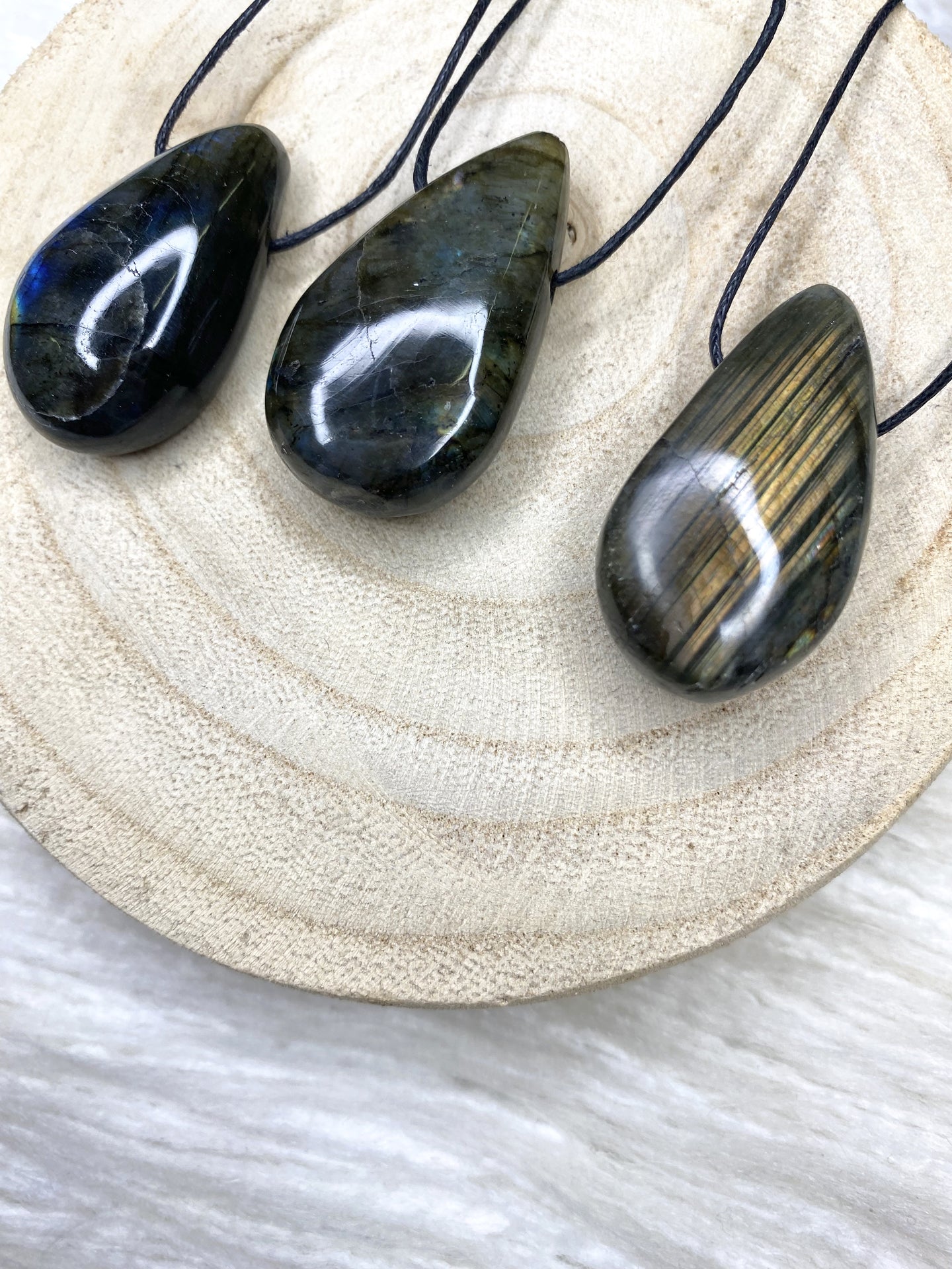 Labradorite Drilled Necklace