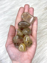 Load image into Gallery viewer, Rutile In Quartz Tumble Stone - Large
