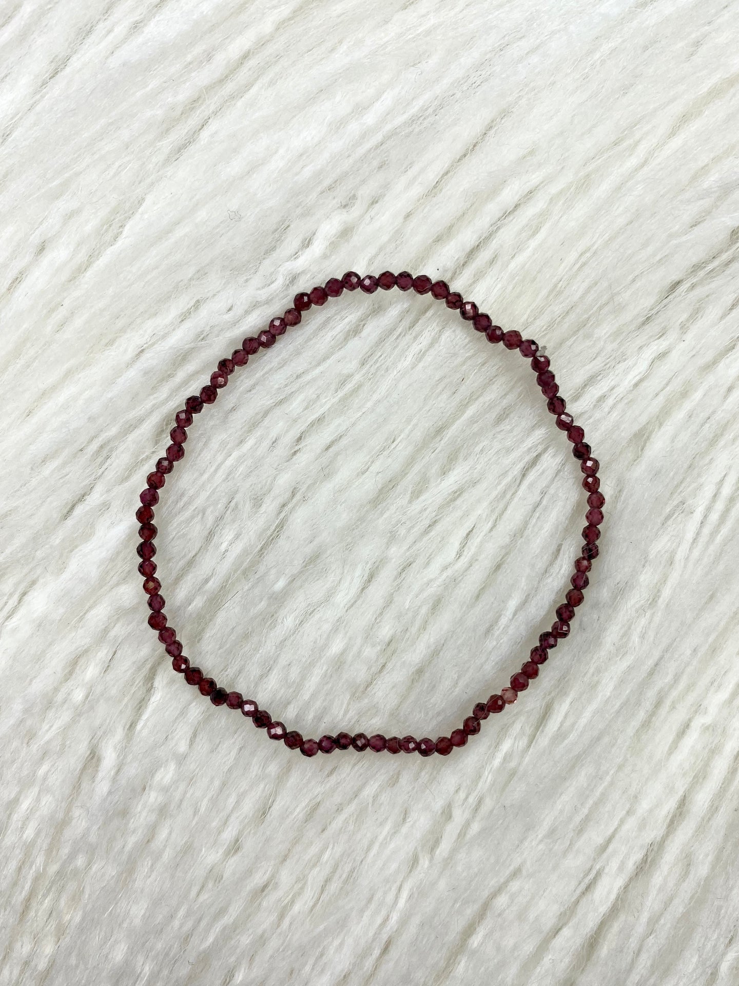 Garnet Faceted Bracelet