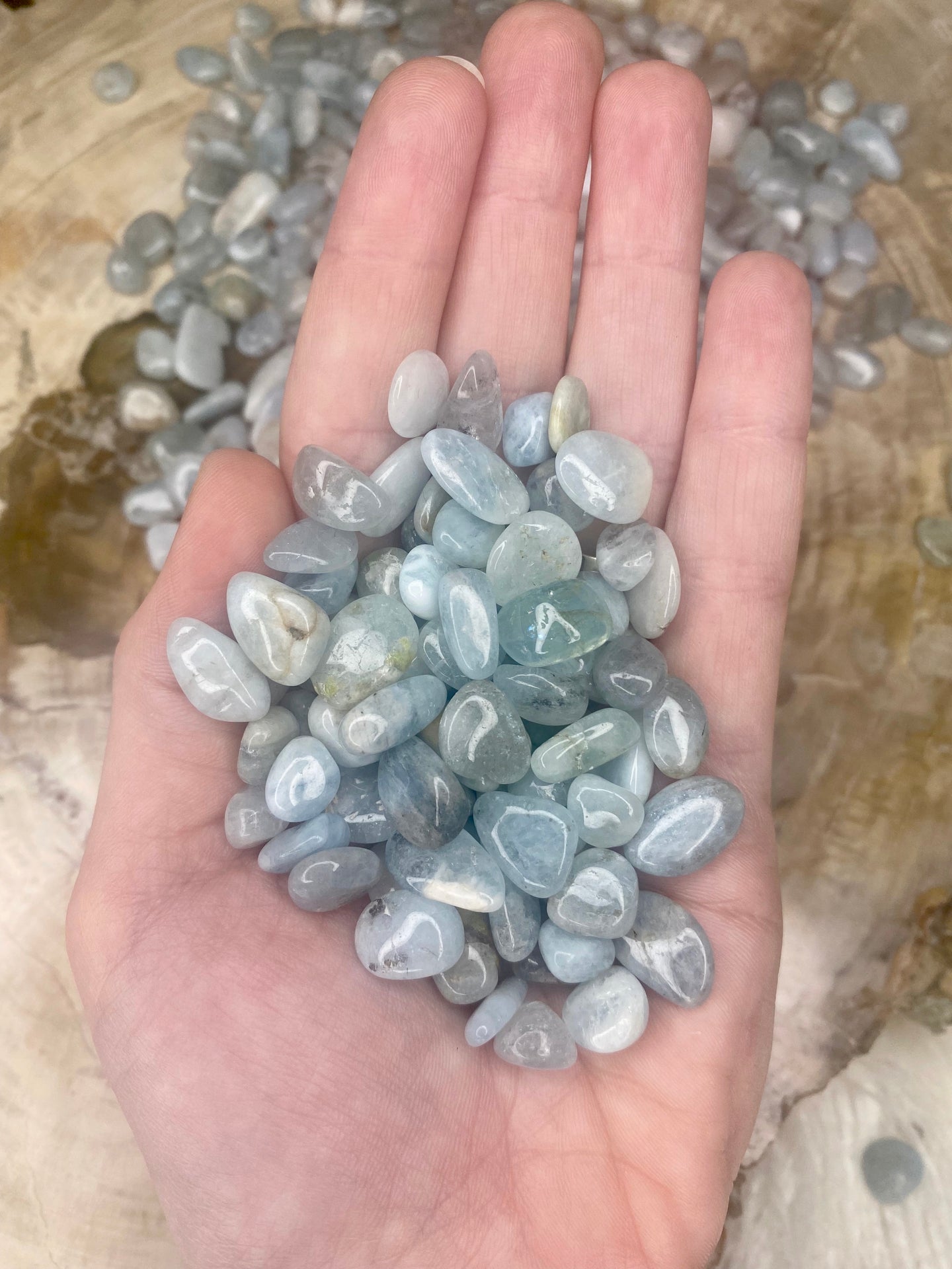 Aquamarine Mini Tumbled Stone