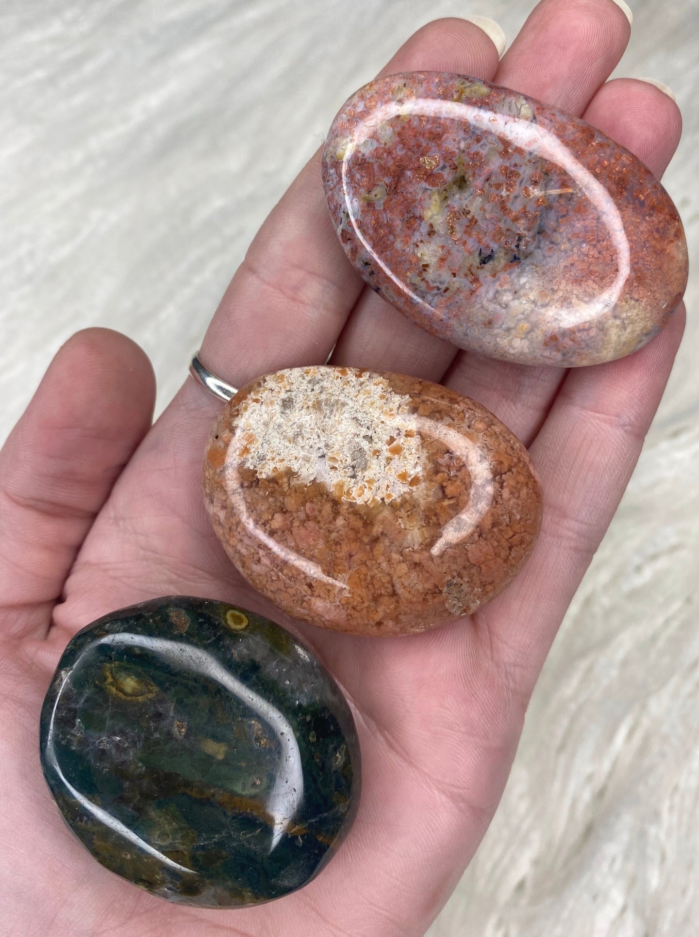 Ocean Jasper Palm Stone