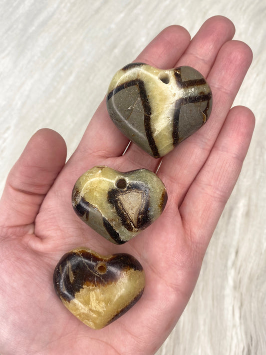 Septarian Drilled Heart