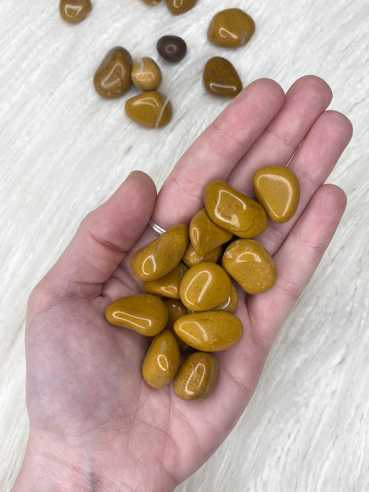 Yellow Agate Tumbled Stone