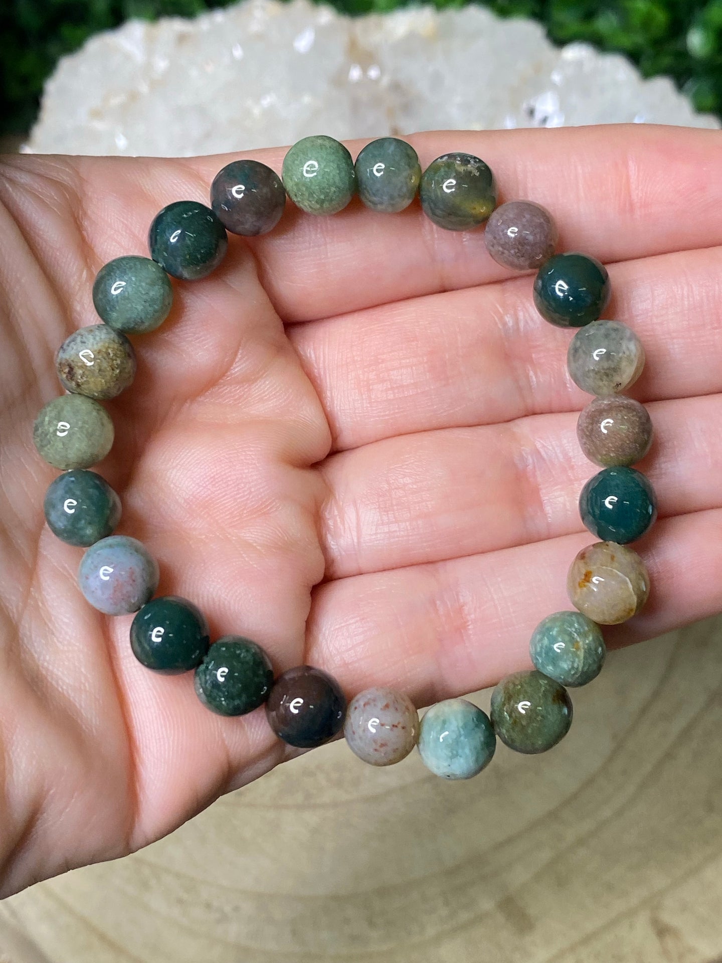 bloodstone bracelet 10mm