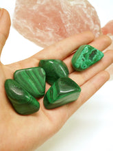 Load image into Gallery viewer, Malachite tumbled stone
