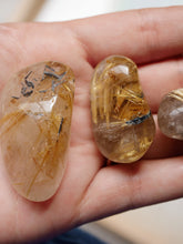 Load image into Gallery viewer, Rutile quartz tumbled stone
