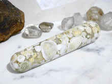 Load image into Gallery viewer, Conglomerate stone crystal massage wand
