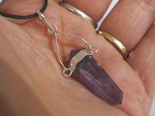 Load image into Gallery viewer, Amethyst dt point necklace
