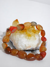 Load image into Gallery viewer, Carnelian tumbled bracelet
