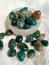 Load image into Gallery viewer, Moss Agate tumbled stone

