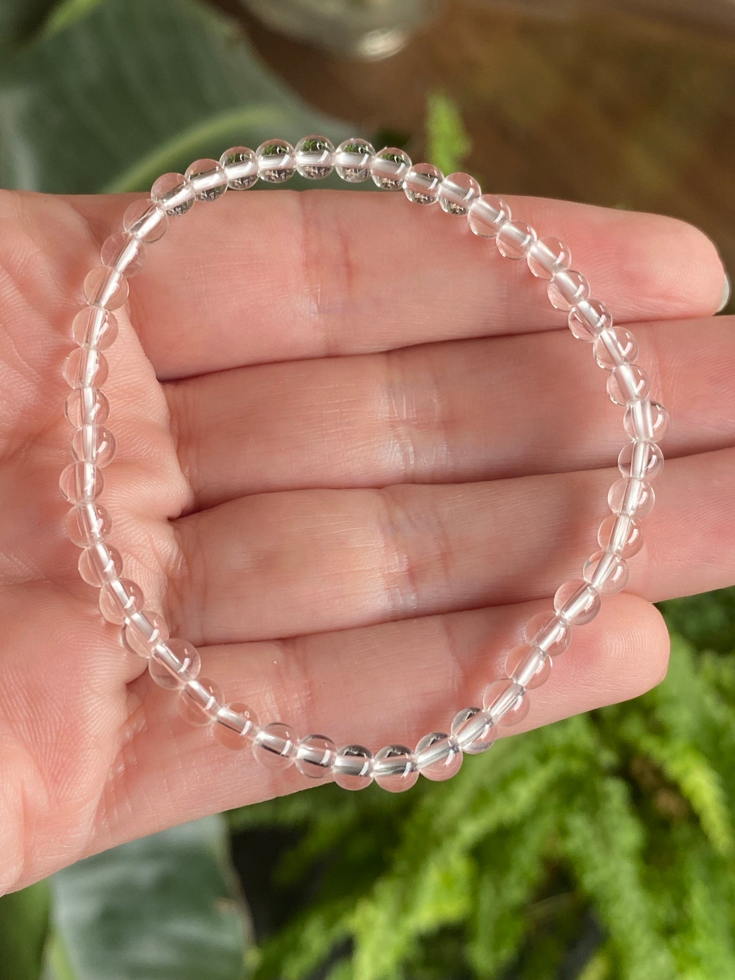 Clear Quartz Bracelet 4mm