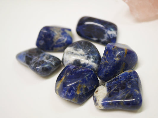 Sodalite tumbled stone
