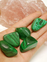 Load image into Gallery viewer, Malachite tumbled stone
