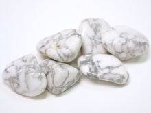Load image into Gallery viewer, Howlite tumbled stone
