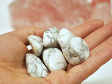 Load image into Gallery viewer, Howlite tumbled stone
